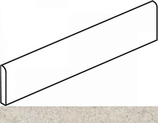 610130005354 Discover White Battiscopa 7.2x60 Italon