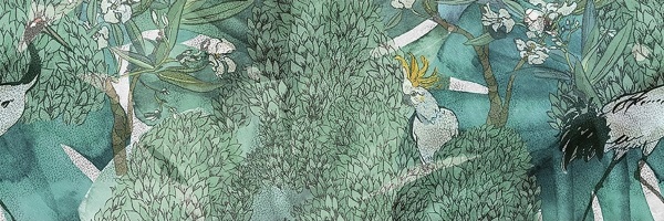 Панно стеклянное Botanica Rett Decor (3) 75x75 Ceramika Konskie