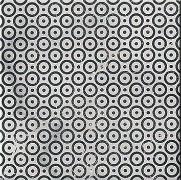 fLZM Roma Deco 20 Statuario Grafitte 20x20 FAP Ceramiche
