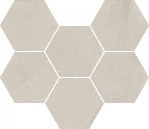 620110000187 Continuum Pure Mosaico Hexagon 25x29 Italon