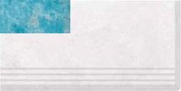 BBSCR Ступень Blue Bead Right Antislip 33х66 Serapool