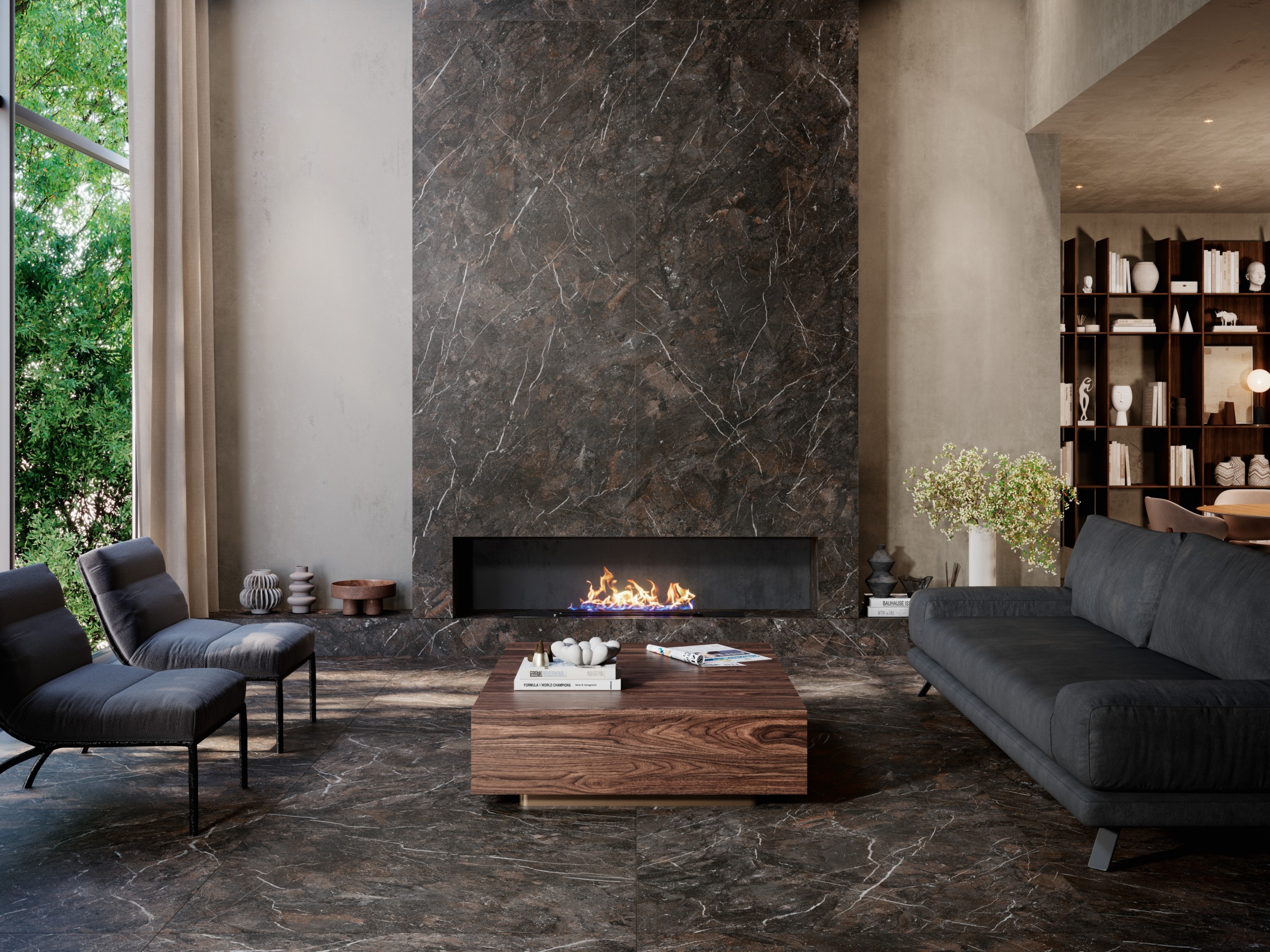 80BC23E Breccia Imperiale Natural 5.6 mm 120х120 Grespania фото 9