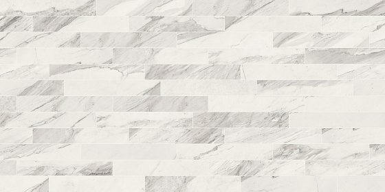 WE01EAM White Experience Apuano Listello Mix Sq. 20x120 Impronta