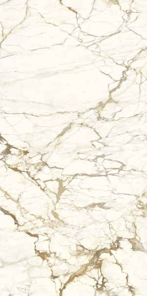 UM6L300575A Calacatta Macchia Vecchia Block A Lucidato Shiny 150x300 Ariostea