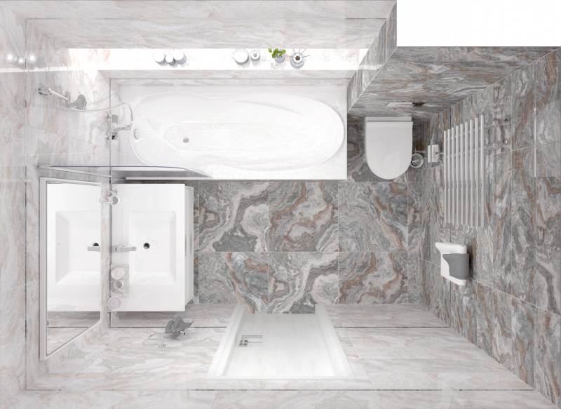 Мозаика Gray серый 30х30 Laparet