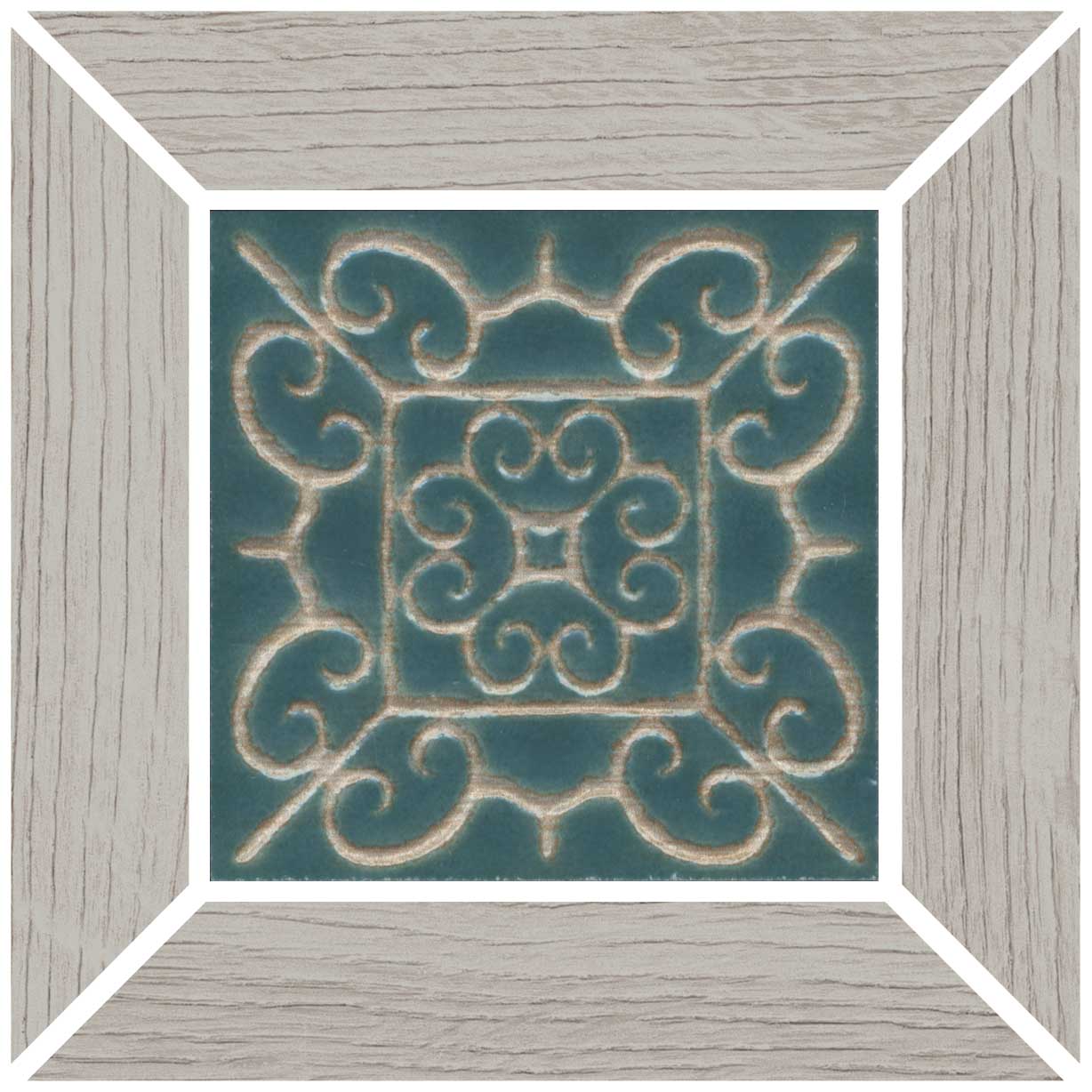 ID151 Вставка Тровазо наборный серый светлый матовый 13x13x0,9 Kerama Marazzi