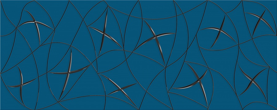 Декор VELA INDIGO STELLA 20,1x50,5 Azori