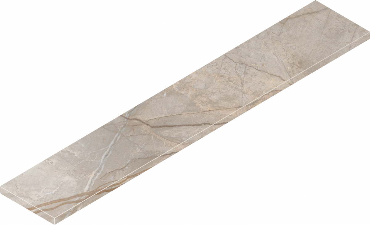 620070002634 Stellaris Elegant Silver Scalino Angolare Sx 33x160 Italon