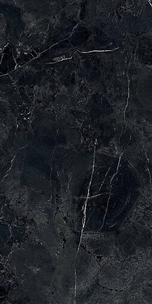 PF60015282 Tarsia Nero Imperiale Lux 3D Rett 60x120 Versace (Gardenia Orchidea)