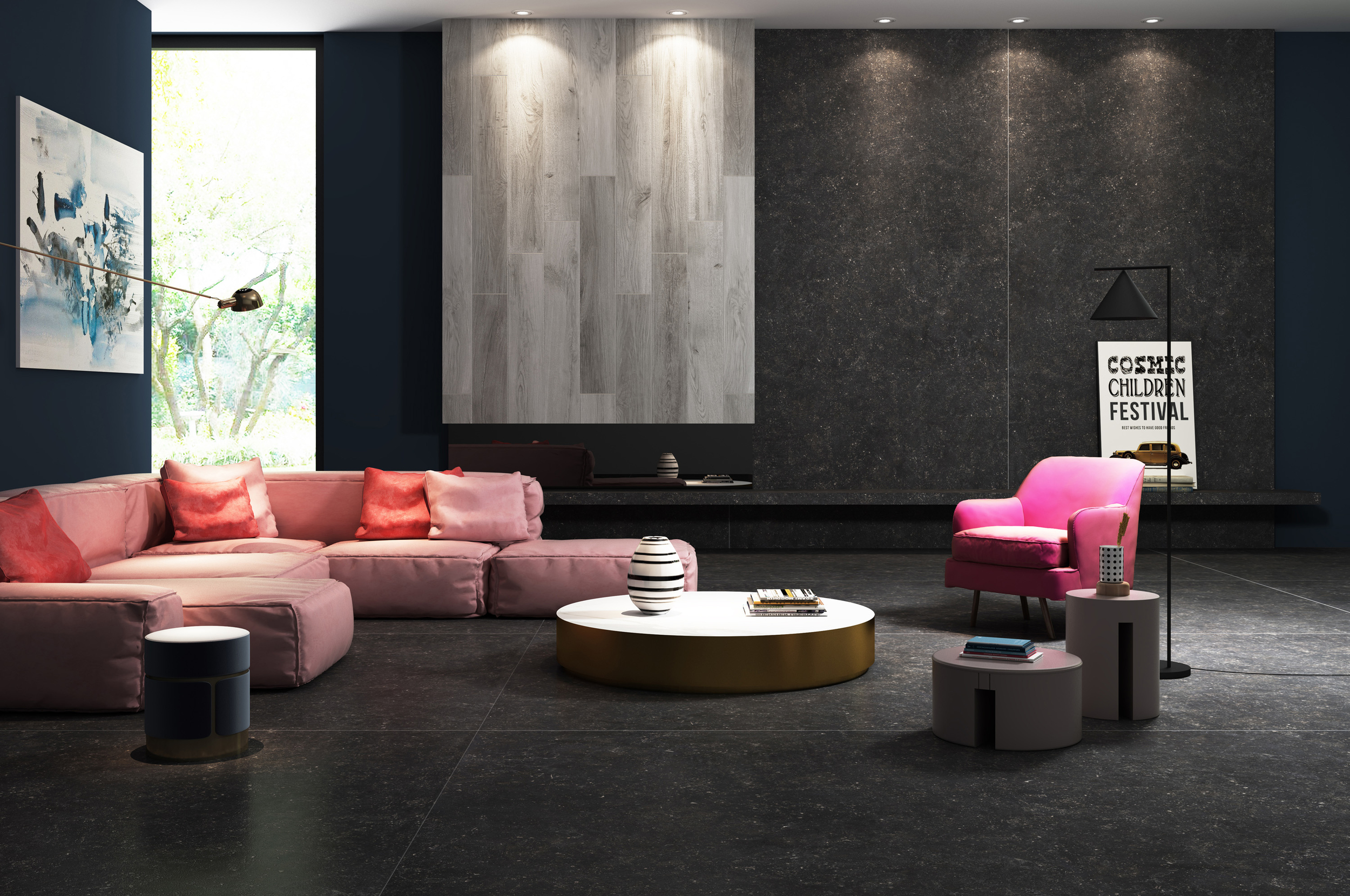 Galaxy Lapatto Спеченный камень 1600x3200x12 Delfone фото 2