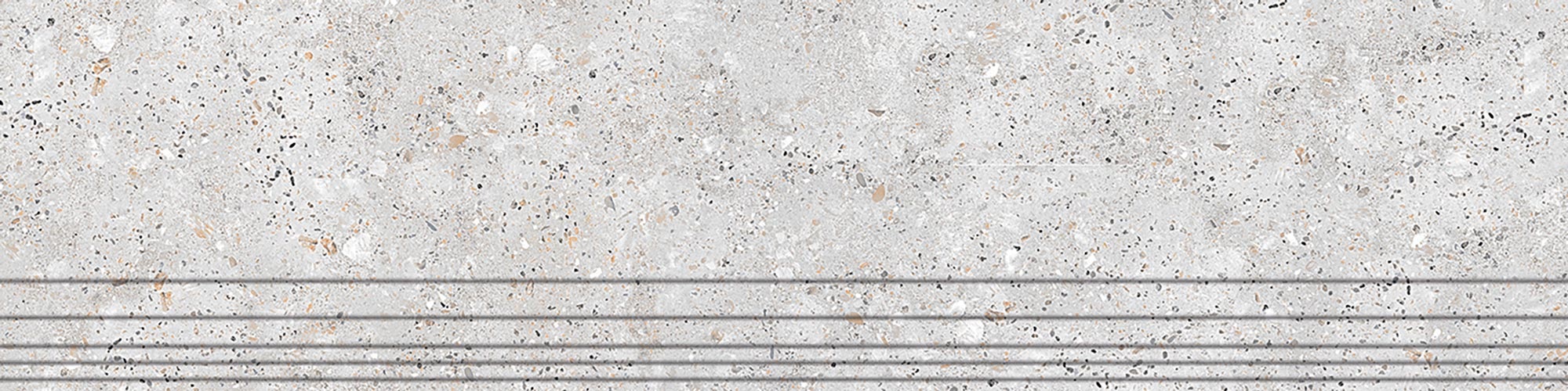 GNR12030429-GM Ступень Санд Светло-серый Мягкая граниль 1200x300x9.5 ProGRES Ceramica