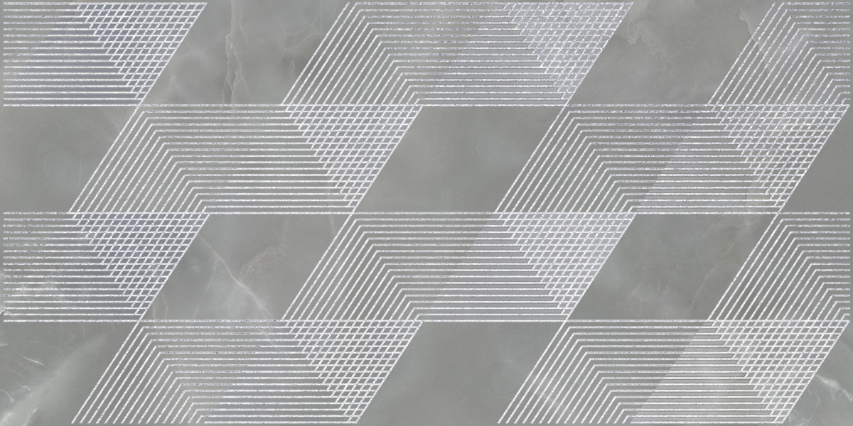 588912001 Декор Opale Grey Geometria 31,5x63 Azori