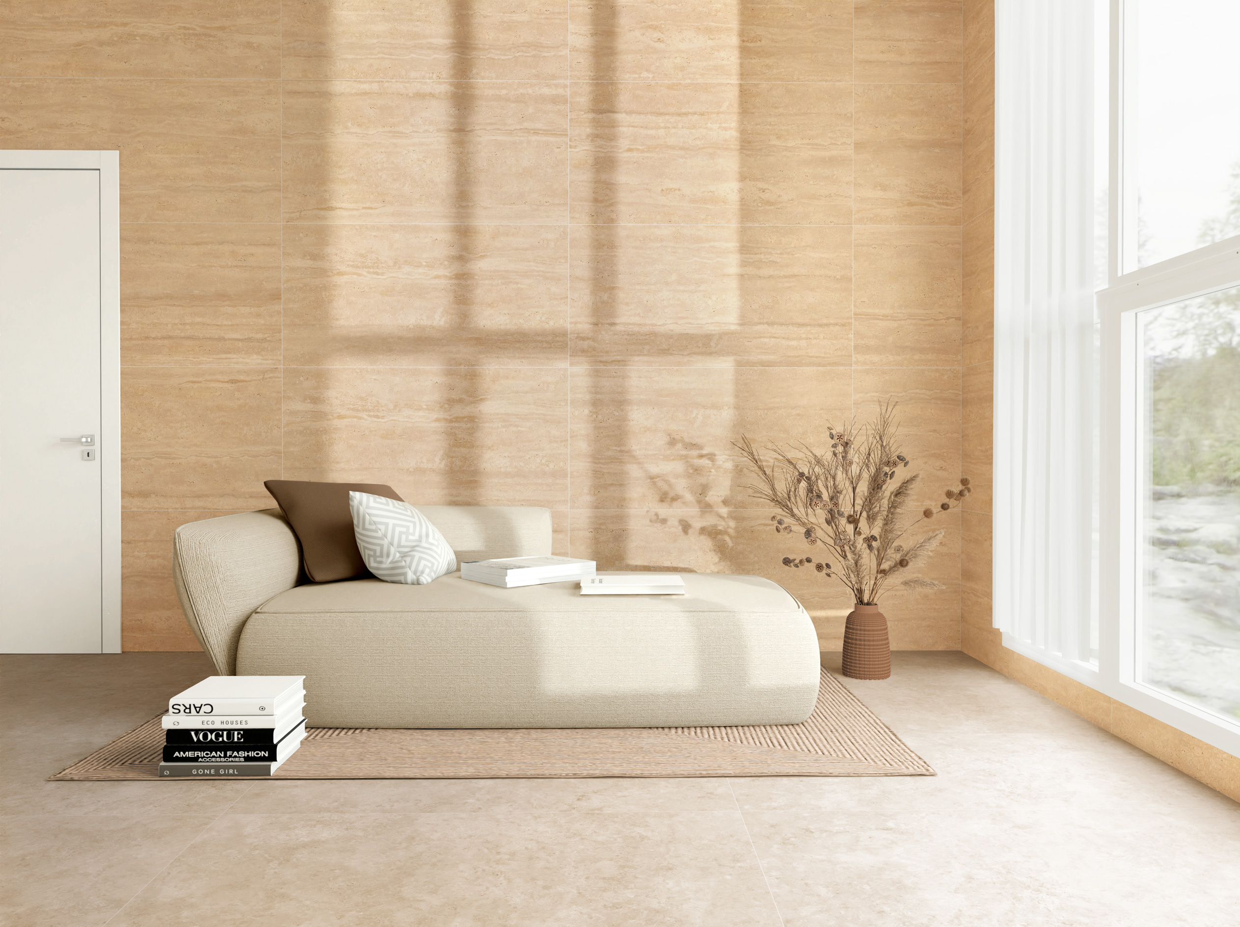GT1206029992MCR Травертин Романо Бежевый канноли 60x120 Global Tile фото 16