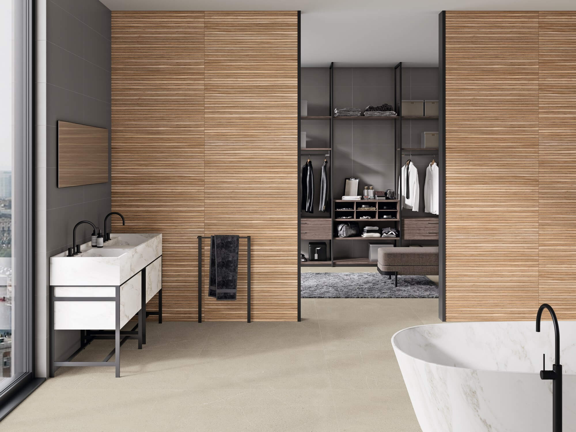 9545 Amazonas Roble Relieve Rect 30х90 Porcelanite Dos