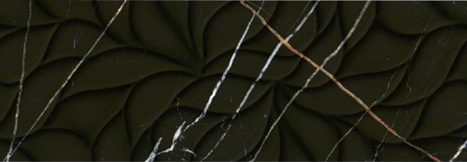 508171101 Black&Gold Struttura 24.2x70 Eletto Ceramica