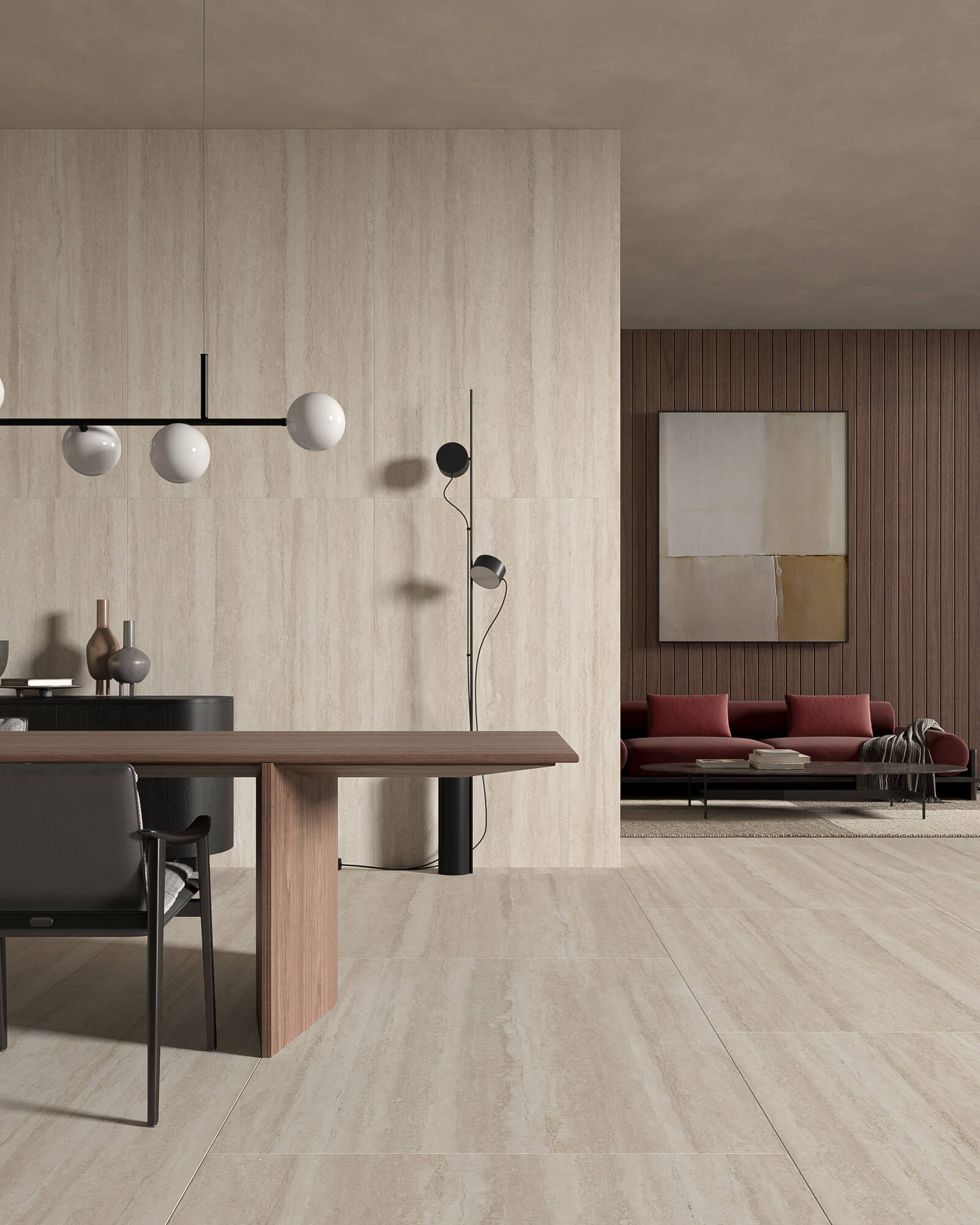 1188 Travertine Vein Beige Matt 180x120 Artcer