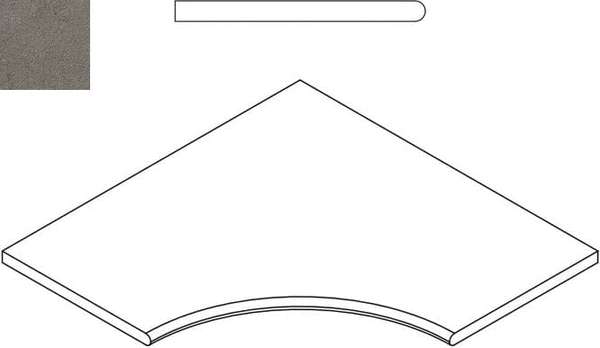 620090001037 Fume Bordo Angolare Round 60x60 Italon