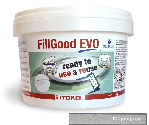 FILLGOOD EVO F.110 GRIGIO PERLA 2 кг LITOKOL