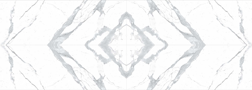 LAMFFM0018_IT I Naturali Marmi Bianco Statuario Venato Lucidato Bookmatch face A 1000x3000x5.6 Laminam