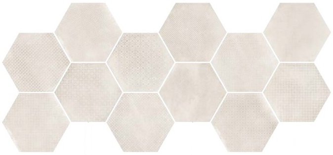 23601 Urban Hexagon Melange Natural 29,2X25,4 EQUIPE