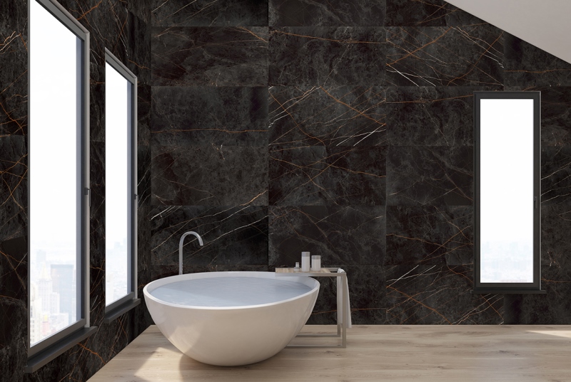 Granite SANDRA Black Olive / Гранит Сандра черно-оливковый LLR 120x60 Idalgo (Идальго)