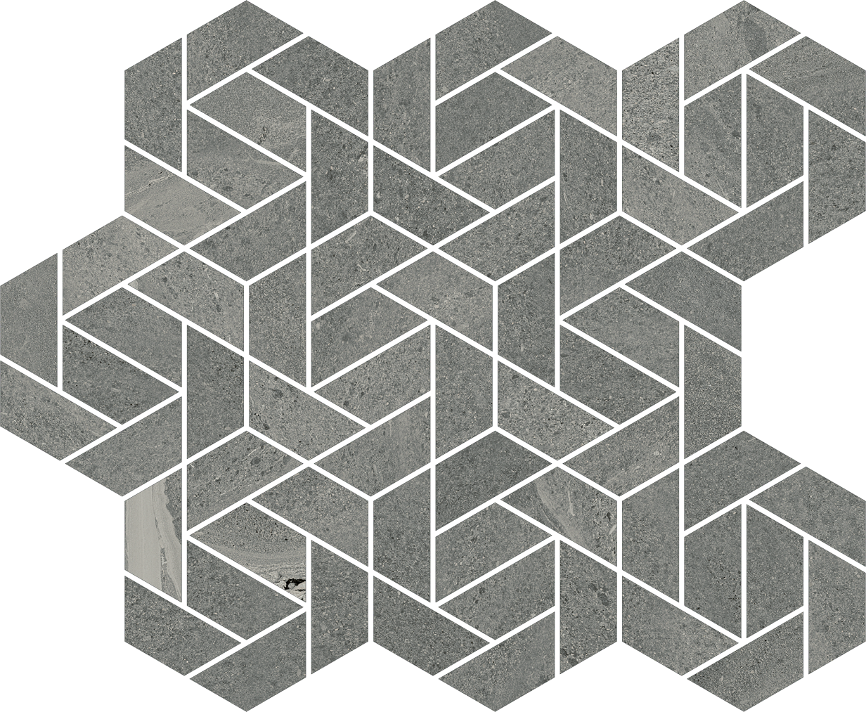 620110000156 Metropolis Graphite Dark Mosaico Icon 28.6x34.7 Italon