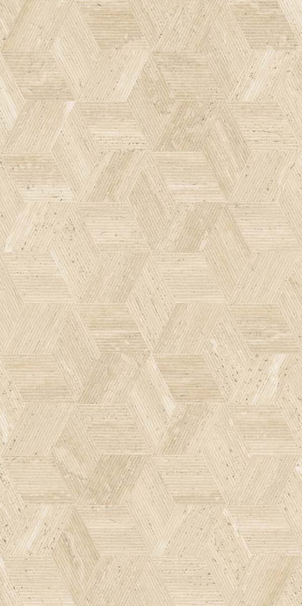 PF60012864 Cube Cream Nat Ret 3D 60x120 ABK фото 3