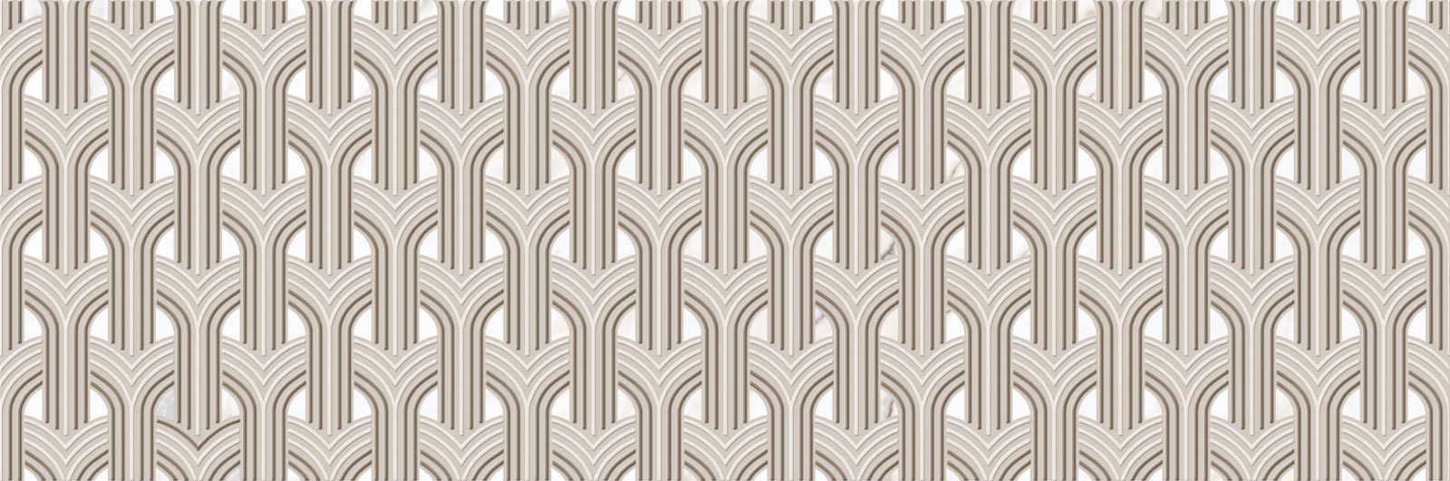 M8TH Allmarble Wall Golden White Lux Decoro Retro 40x120 MARAZZI Italy