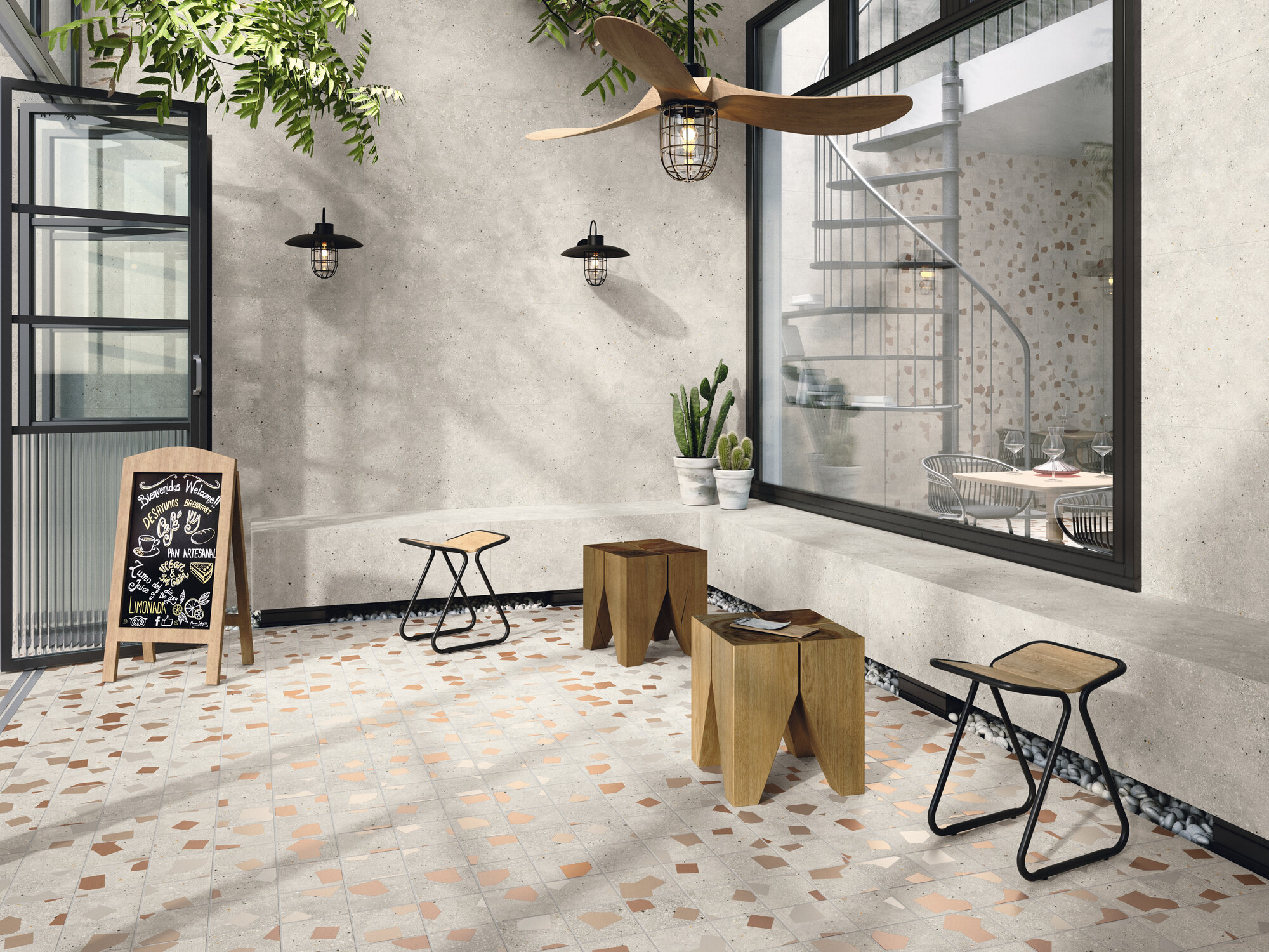 A039096 Ama Ricetta Graphite Rect. R10 60x120 Ape Ceramica
