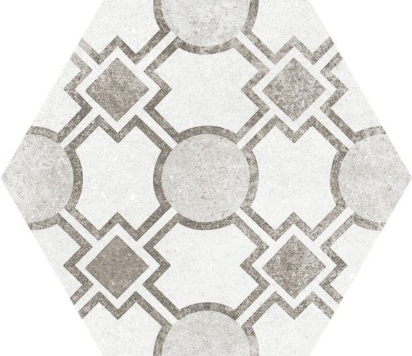 22099 Hexatile Cement Garden Grey 17,5x20 (17 видов паттерна) EQUIPE