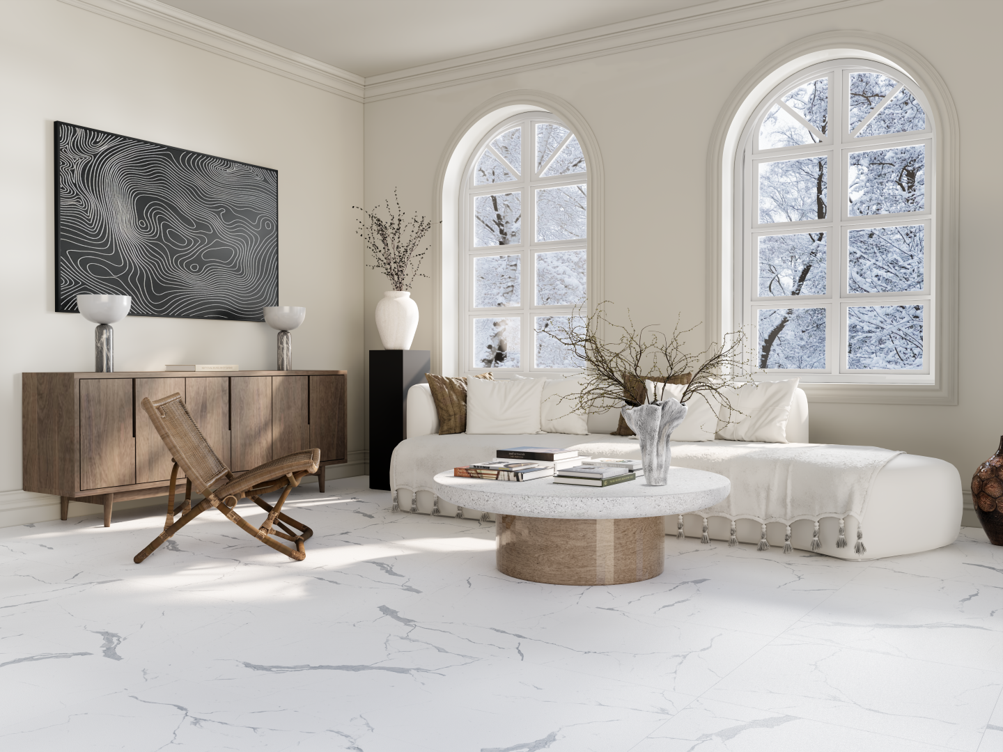 Statuario Fond Pol 60x60 Eurotile Ceramica фото 9