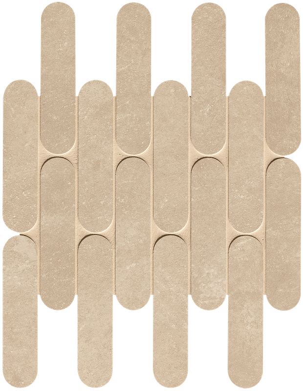 fRM7 Nobu Beige Curve Mosaico Matt 29x29,5 FAP Ceramiche