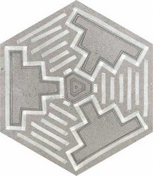Hexagono Igneus Cemento Mix 23x26,6 VIVES