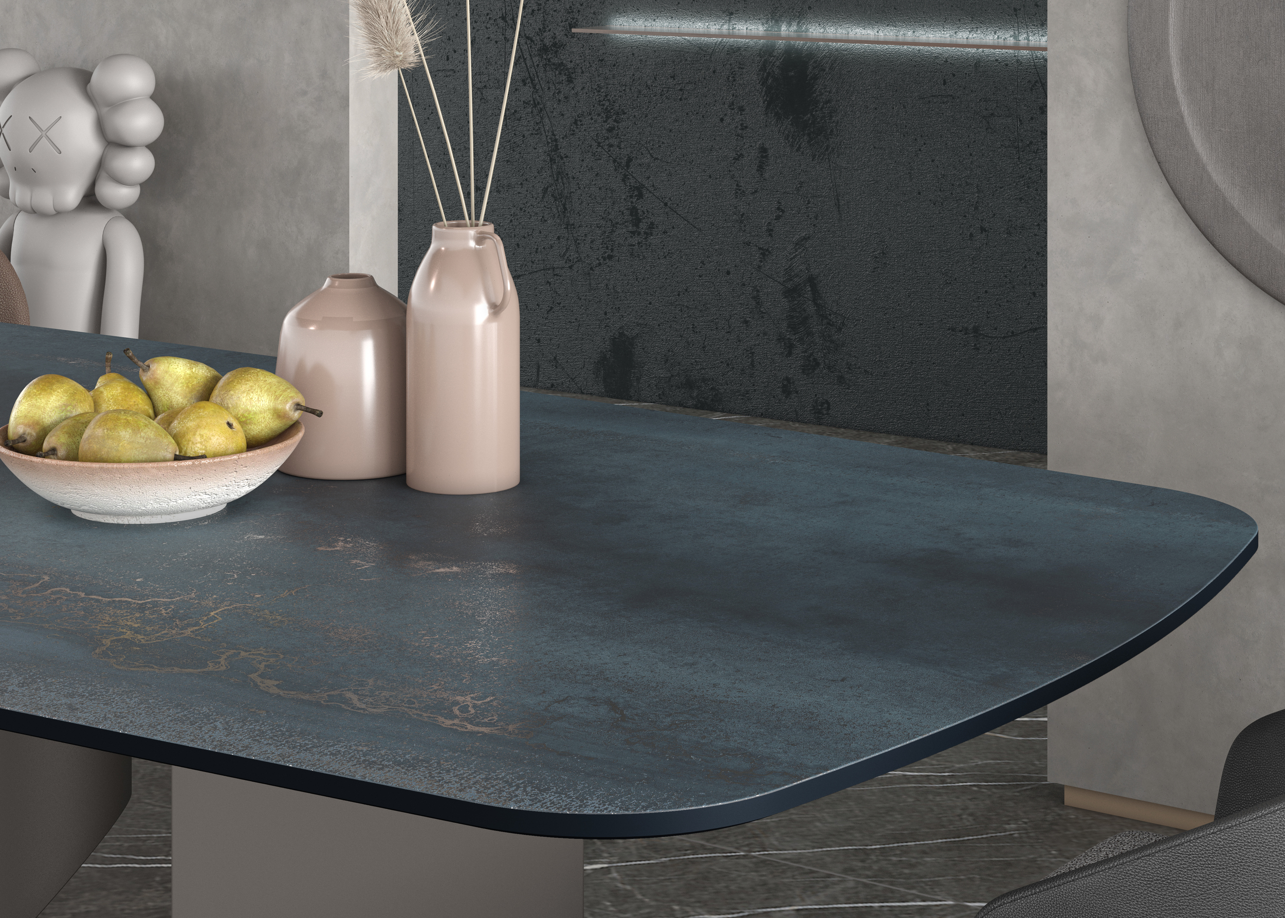 Titanium Brown Спеченный камень 1200x2700x3 Delfone фото 11