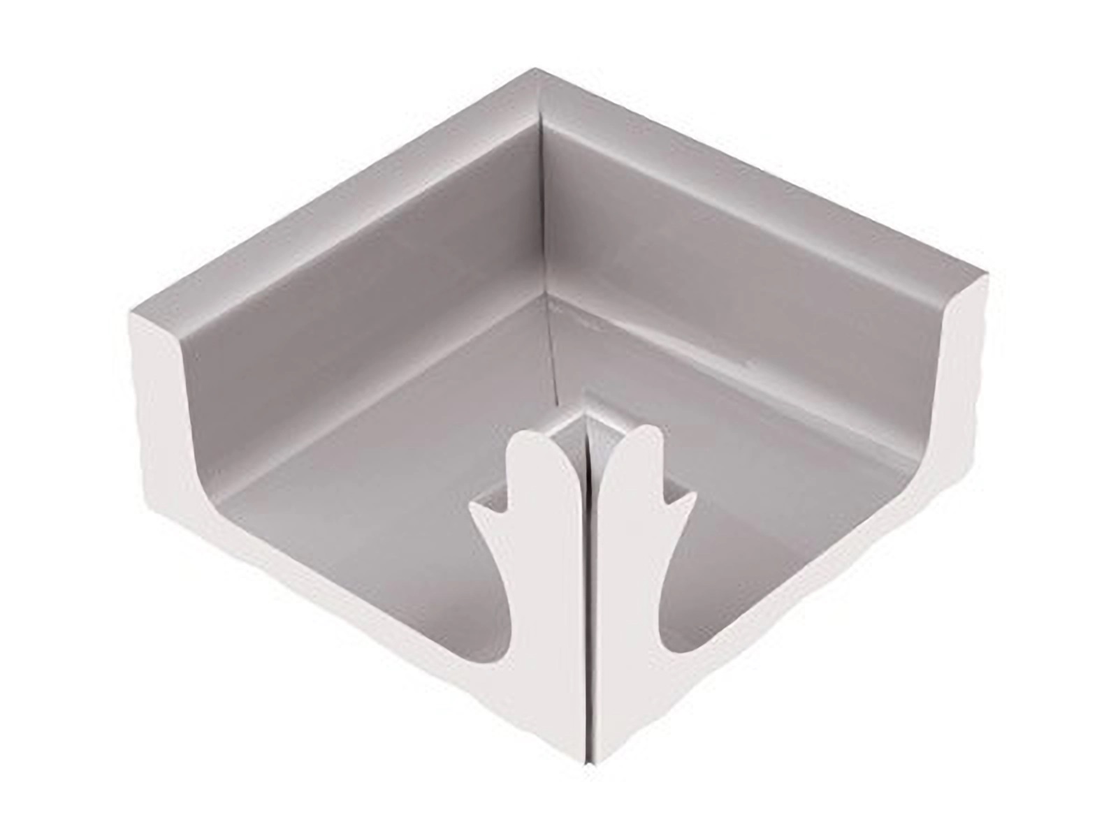 K339.1 Внутренний угловой элемент водоотводного канала Grey 24,5x24,5 Serapool