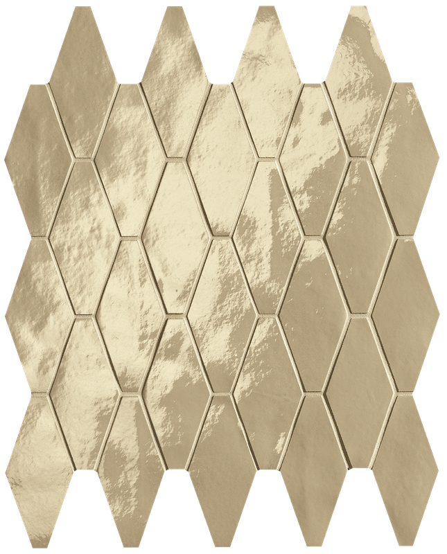 fRXH Glim Tortora Rombi Mosaico Brillante 31x35,5 FAP Ceramiche