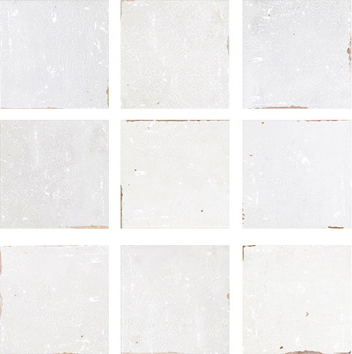 111353 ZELLIGE DECOR WHITE 12.5x12.5 WOW