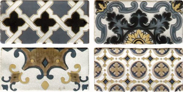 Conjunto Arezzo Oro (компл из 4-х шт) 7.5x15 Latina Ceramica