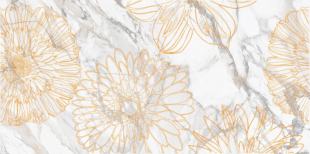 Декор Briere Flower 2 300x600 Beryoza Ceramica