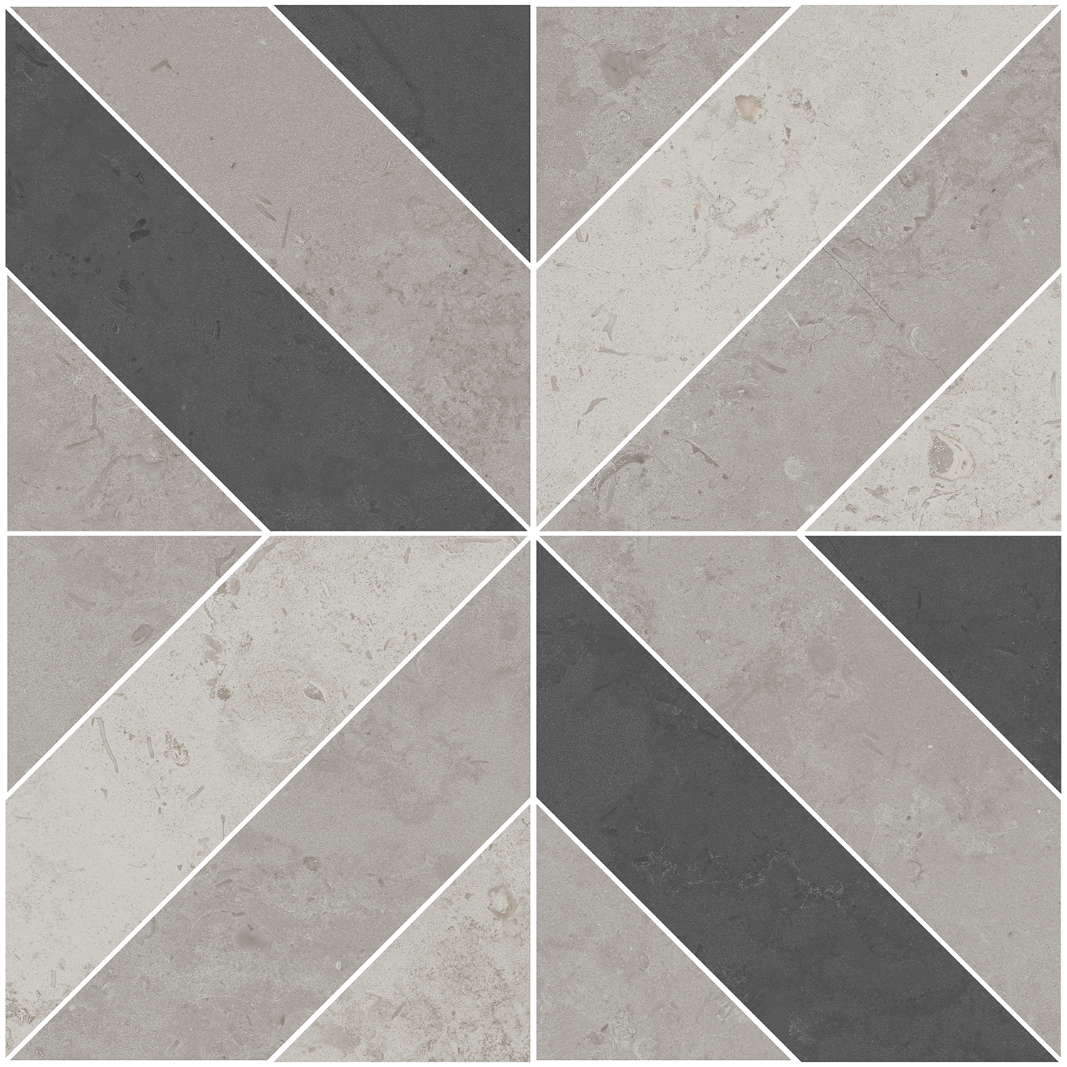 ID124T Декор Про Лаймстоун серый матовый 60х60 Kerama Marazzi