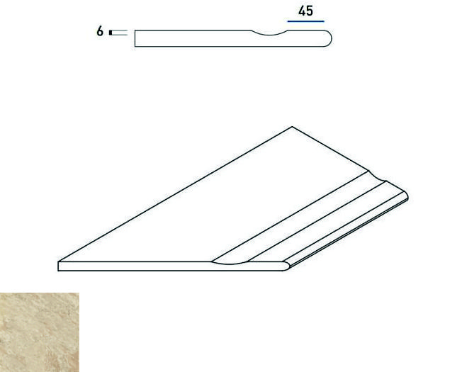 620090000370 Climb ROPE BORDO SVASATO ROUND SX 30x60 Italon