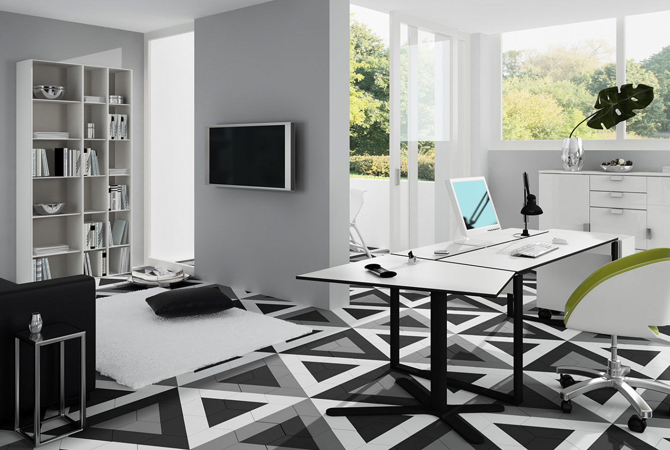 114043 TRIANGLE FLOOR R9 ASH GREY MATT 20.1x23.2 WOW