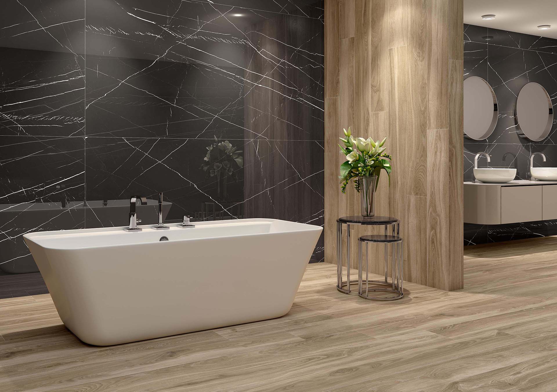 Marquina Black B Soft Matt 160x320 TAU Ceramica