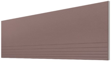 UF014 (терракотовый моноколор) ступень матовая 120х29,5  Уральский Гранит