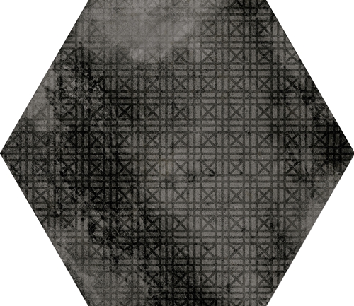 23604 Urban Hexagon Melange Dark 29,2X25,4 EQUIPE