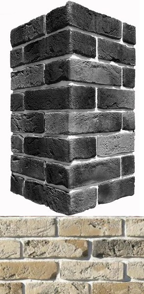 304-15 Лондон брик Design угол 9х22x6.5 White Hills