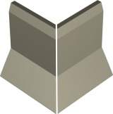 100TE0GRP Angle EXT PAR PALE GREY GRP 10x10 Winckelmans