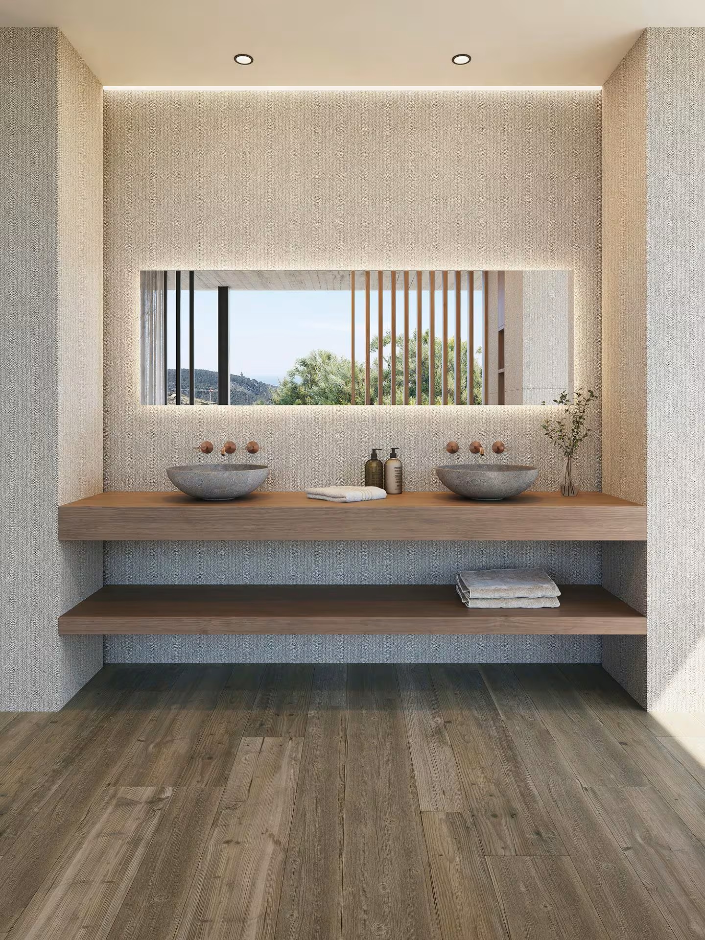 100320033 Deco Treccia Natural 59.6x150 Porcelanosa