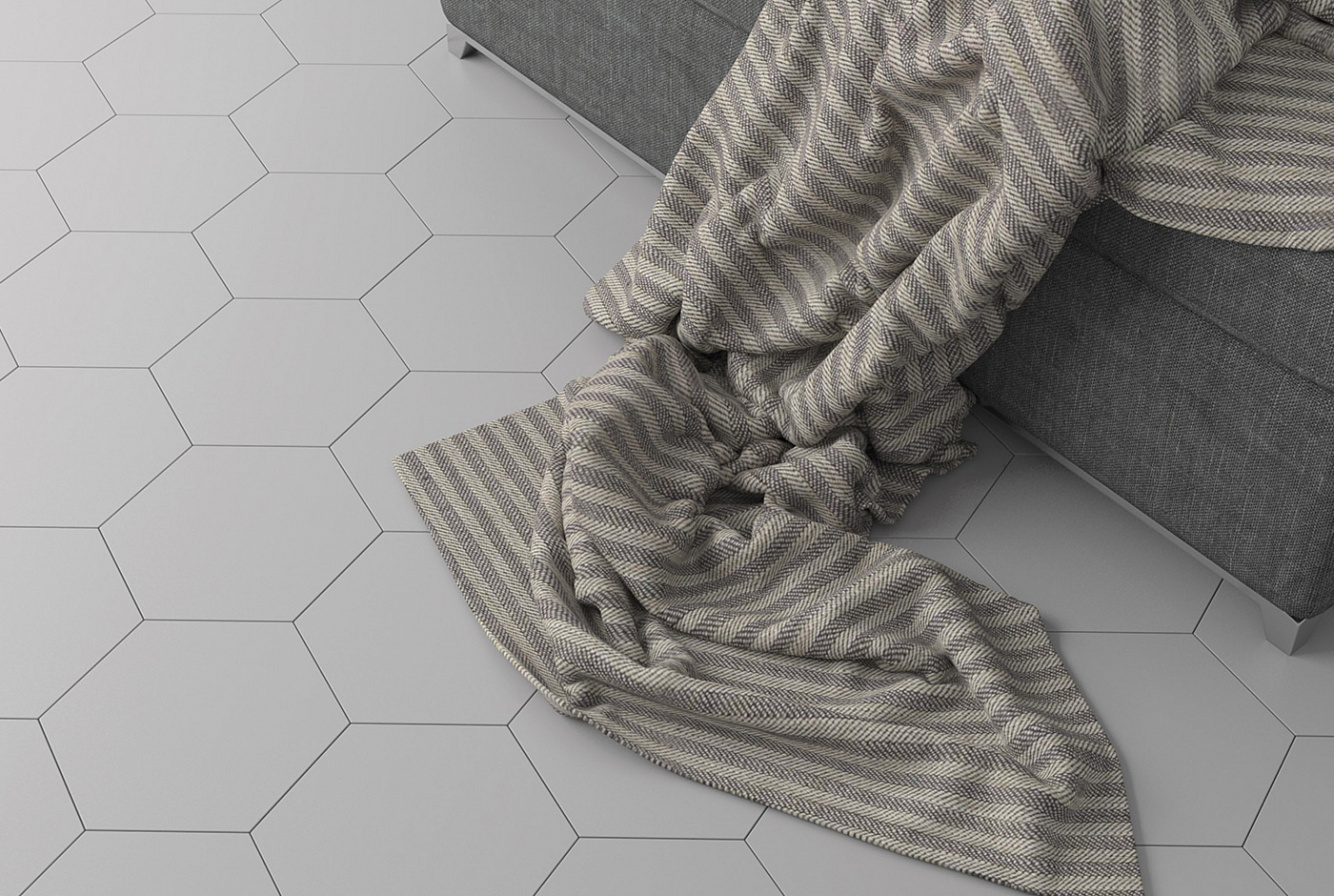 114043 TRIANGLE FLOOR R9 ASH GREY MATT 20.1x23.2 WOW