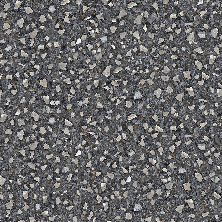 NR0379 Black Terrazzo черный матовый 600х600х10 ProGRES Ceramica